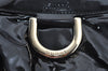 Authentic GUCCI Vintage Abbey Shoulder Tote Bag Enamel 189835 Black 1453J