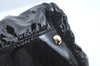 Authentic GUCCI Vintage Abbey Shoulder Tote Bag Enamel 189835 Black 1453J