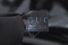 Authentic GUCCI Vintage Abbey Shoulder Tote Bag Enamel 189835 Black 1453J