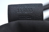 Authentic GUCCI Vintage Abbey Shoulder Tote Bag Enamel 189835 Black 1453J