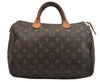 Authentic Louis Vuitton Monogram Speedy 30 Hand Boston Bag M41526 LV 1454K