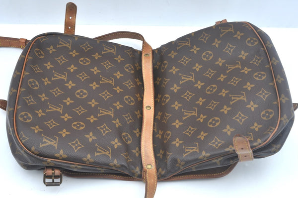 Authentic Louis Vuitton Monogram Saumur 30 Shoulder Cross Bag M42256 LV 1456I