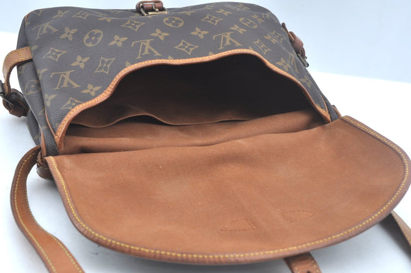 Authentic Louis Vuitton Monogram Saumur 30 Shoulder Cross Bag M42256 LV 1456I