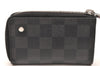 Authentic Louis Vuitton Damier Graphite Car Key Case M64410 LV 1456J