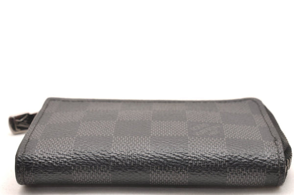 Authentic Louis Vuitton Damier Graphite Car Key Case M64410 LV 1456J