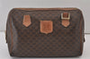 Authentic CELINE Macadam Blason Pattern Clutch Bag PVC Leather Brown Junk 1456K