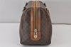 Authentic CELINE Macadam Blason Pattern Clutch Bag PVC Leather Brown Junk 1456K