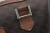Authentic CELINE Macadam Blason Pattern Clutch Bag PVC Leather Brown Junk 1456K