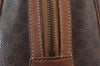 Authentic CELINE Macadam Blason Pattern Clutch Bag PVC Leather Brown Junk 1456K