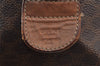 Authentic CELINE Macadam Blason Pattern Clutch Bag PVC Leather Brown Junk 1456K