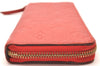 Authentic Louis Vuitton Empreinte Portefeuille Clemence Wallet M60169 Red 1457J