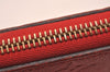 Authentic Louis Vuitton Empreinte Portefeuille Clemence Wallet M60169 Red 1457J