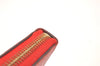 Authentic Louis Vuitton Empreinte Portefeuille Clemence Wallet M60169 Red 1457J