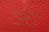 Authentic Louis Vuitton Empreinte Portefeuille Clemence Wallet M60169 Red 1457J