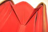 Authentic Louis Vuitton Empreinte Portefeuille Clemence Wallet M60169 Red 1457J