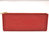Authentic Louis Vuitton Empreinte Portefeuille Clemence Wallet M60169 Red 1457J