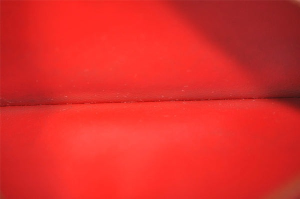 Authentic Louis Vuitton Empreinte Portefeuille Clemence Wallet M60169 Red 1457J