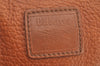 Authentic Burberrys Vintage Leather Hand Boston Bag Purse Brown 1457K