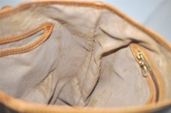 Authentic Louis Vuitton Monogram Bucket GM Shoulder Tote Bag M42236 Junk 1458I