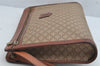 Authentic CELINE Macadam Blason Pattern Clutch Hand Bag PVC Leather Brown 1458K