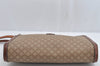 Authentic CELINE Macadam Blason Pattern Clutch Hand Bag PVC Leather Brown 1458K