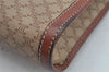 Authentic CELINE Macadam Blason Pattern Clutch Hand Bag PVC Leather Brown 1458K
