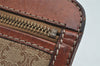 Authentic CELINE Macadam Blason Pattern Clutch Hand Bag PVC Leather Brown 1458K