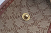 Authentic CELINE Macadam Blason Pattern Clutch Hand Bag PVC Leather Brown 1458K