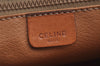 Authentic CELINE Macadam Blason Pattern Clutch Hand Bag PVC Leather Brown 1458K