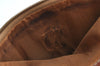 Authentic CELINE Macadam Blason Pattern Clutch Hand Bag PVC Leather Brown 1458K