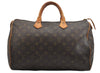 Authentic Louis Vuitton Monogram Speedy 35 Hand Boston Bag M41524 LV 1459K