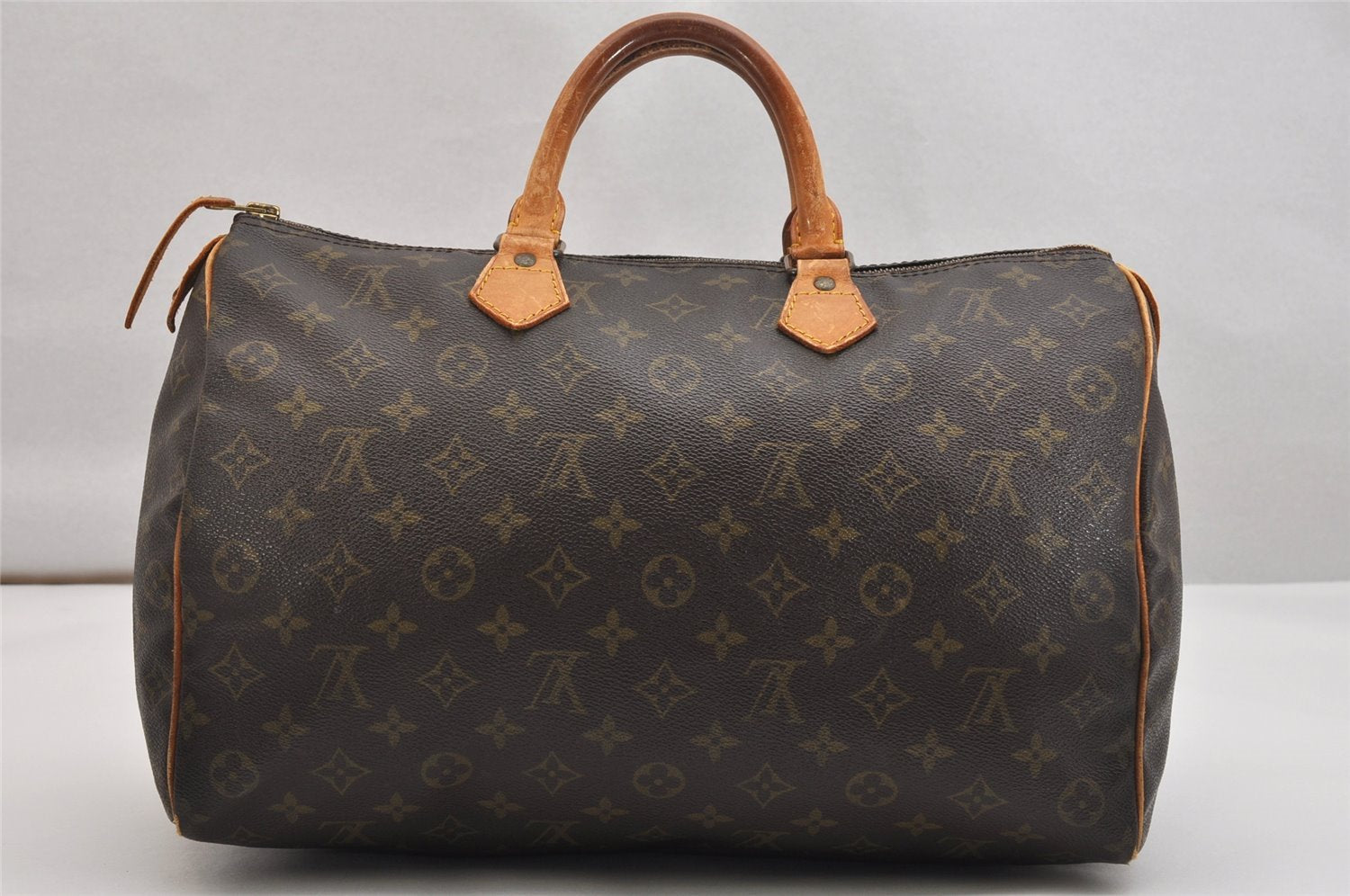 Authentic Louis Vuitton Monogram Speedy 35 Hand Boston Bag M41524 LV 1459K