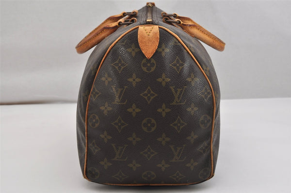 Authentic Louis Vuitton Monogram Speedy 35 Hand Boston Bag M41524 LV 1459K