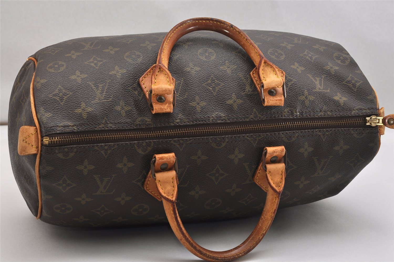 Authentic Louis Vuitton Monogram Speedy 35 Hand Boston Bag M41524 LV 1459K