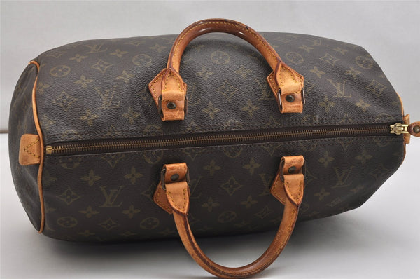 Authentic Louis Vuitton Monogram Speedy 35 Hand Boston Bag M41524 LV 1459K