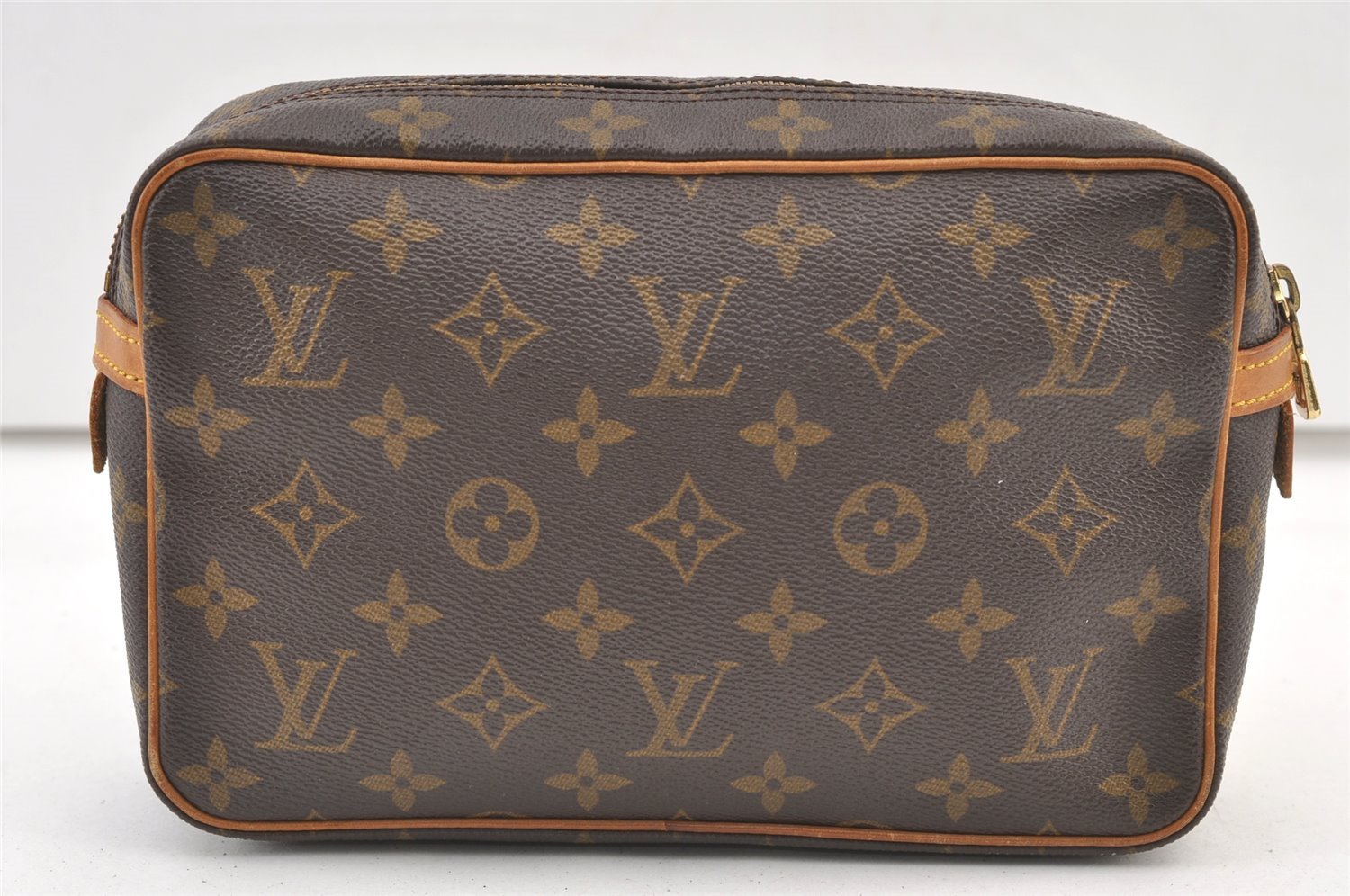 Authentic Louis Vuitton Monogram Compiegne 23 Clutch Hand Bag M51847 LV 1460K