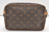 Authentic Louis Vuitton Monogram Compiegne 23 Clutch Hand Bag M51847 LV 1460K