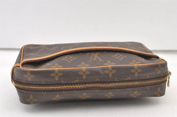 Authentic Louis Vuitton Monogram Compiegne 23 Clutch Hand Bag M51847 LV 1460K