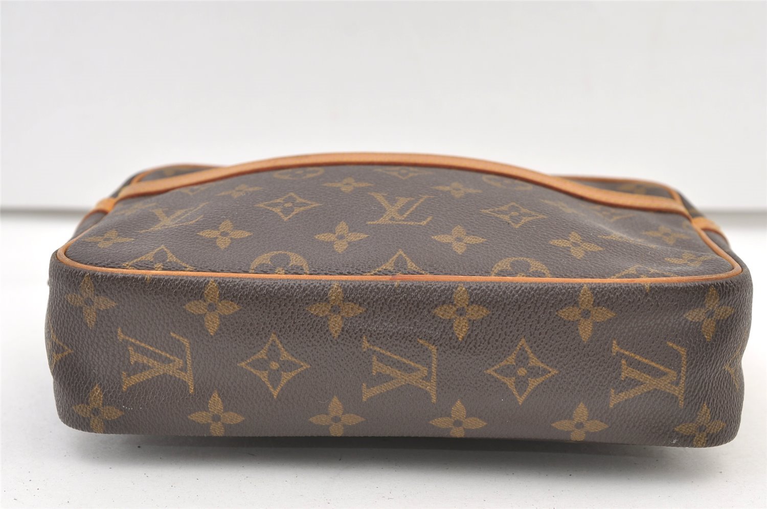 Authentic Louis Vuitton Monogram Compiegne 23 Clutch Hand Bag M51847 LV 1460K