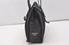 Authentic PRADA Vintage Nylon Tessuto Leather Shoulder Bag Purse Black 1461J