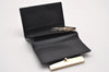 Auth GUCCI Web Sherry Line 6 Hooks Key Case GG Canvas Leather 181673 Black 1462J