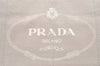 Authentic PRADA Vintage Canapa M Denim 2Way Shoulder Hand Bag Beige 1462K