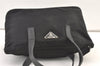 Authentic PRADA Vintage Nylon Leather Tote Hand Bag Black 1464K