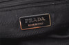 Authentic PRADA Vintage Nylon Leather Tote Hand Bag Black 1464K