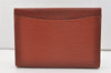 Authentic Louis Vuitton Epi Pochette Enveloppe Document Case M52583 Brown 1465J