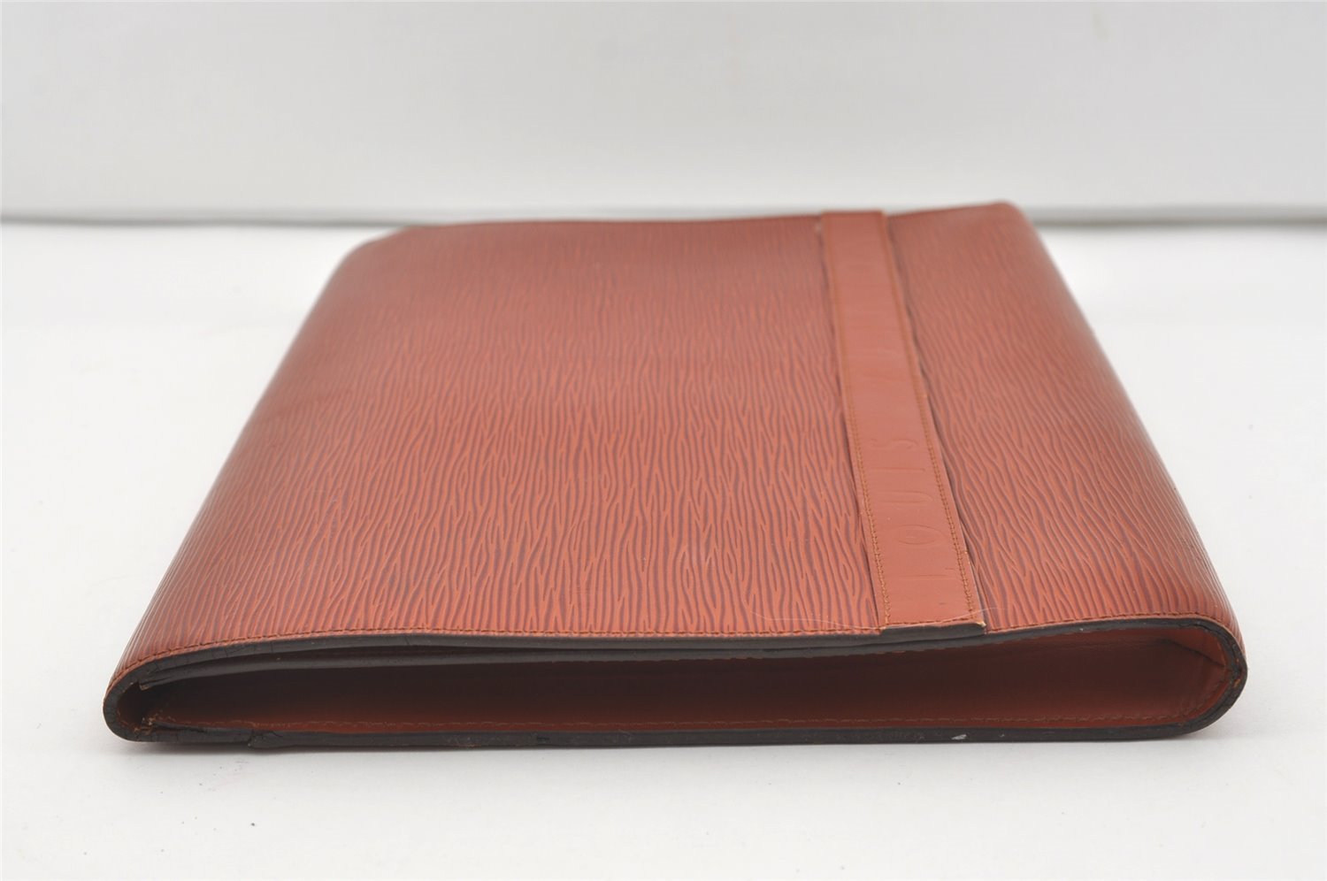 Authentic Louis Vuitton Epi Pochette Enveloppe Document Case M52583 Brown 1465J
