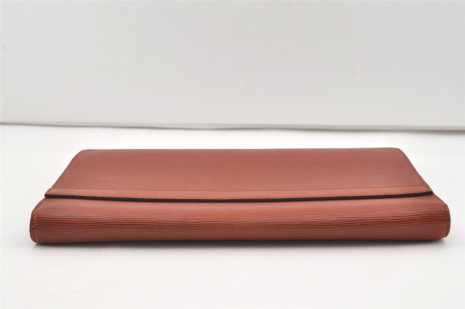 Authentic Louis Vuitton Epi Pochette Enveloppe Document Case M52583 Brown 1465J
