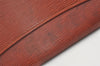 Authentic Louis Vuitton Epi Pochette Enveloppe Document Case M52583 Brown 1465J