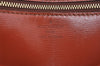 Authentic Louis Vuitton Epi Pochette Enveloppe Document Case M52583 Brown 1465J