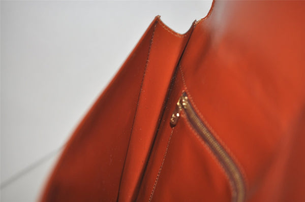 Authentic Louis Vuitton Epi Pochette Enveloppe Document Case M52583 Brown 1465J